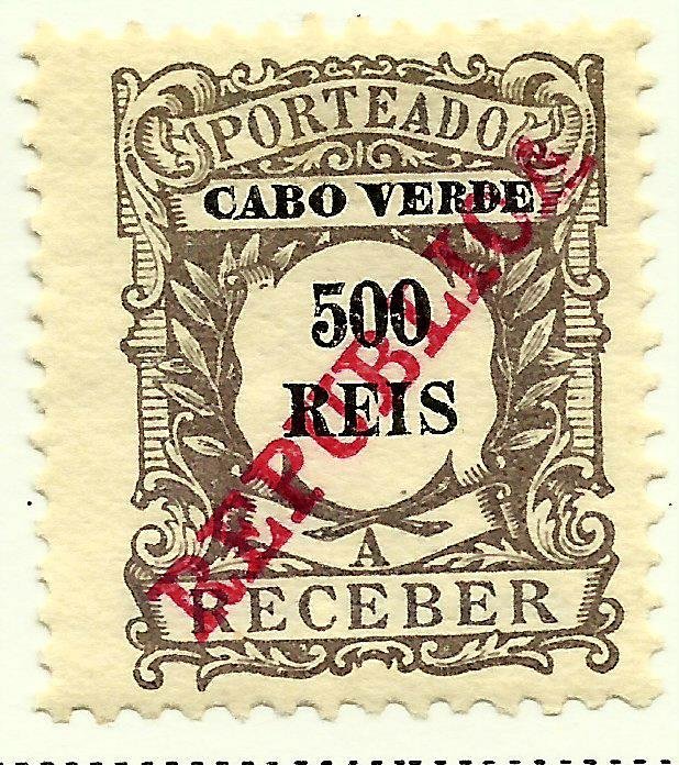 Numeral. Surcharge «REPUBLICA»