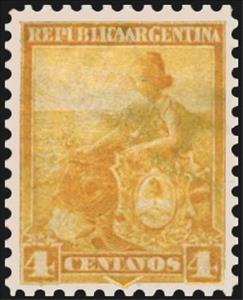 Stamp, Allegory, Liberty Seated, Argentina,  