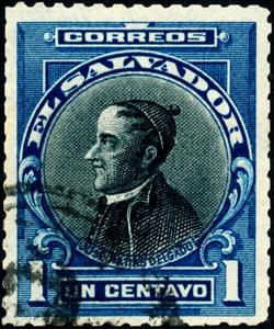 Stamp, José Matías Delgado y de León (1767-1832), El Salvador,  