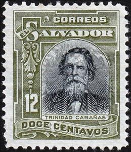Stamp, José de la Trinidad Francisco Cabañas Fiallos (1805-1871), El Salvador,  