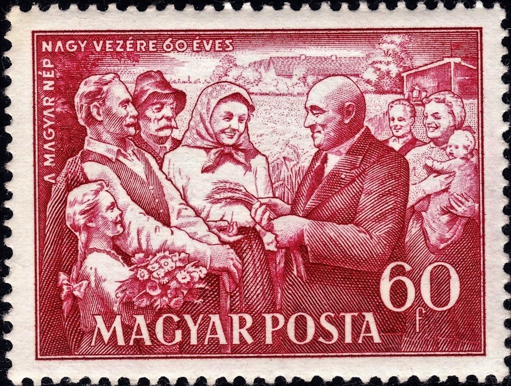 Mátyás Rákosi meeting farmers