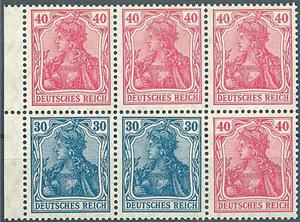 Booklet Pane, Stamp sheet, German Realm,  