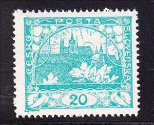Stamp, Prague Castle, Czechoslovakia,  