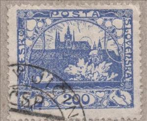 Stamp, Prague Castle, Czechoslovakia,  