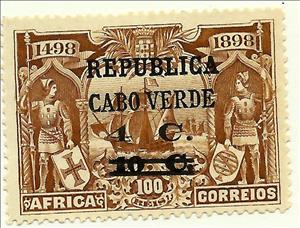 Stamp, 4th Centenary of the Discovery of the Sea Route to India, Wi, Cabo Verde,  