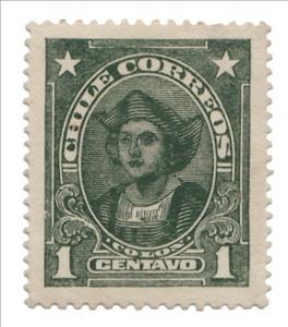 Stamp, Christopher Columbus (1451-1506), Chile,  