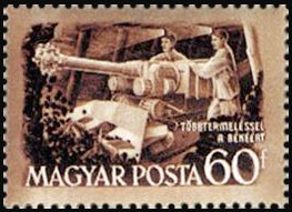 Stamp, Drilling machine, Hungary,  , Tools, Miners, Mining