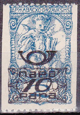 Newspaper stamp with new value