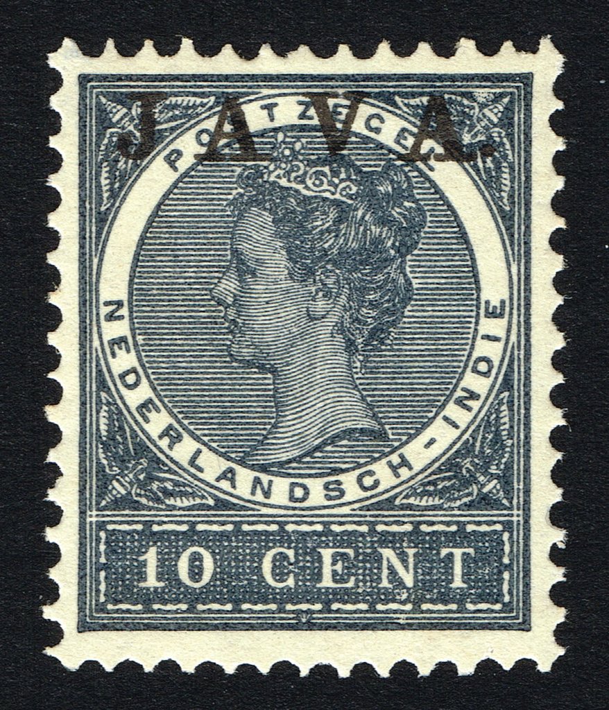 Queen Wilhelmina (Overprinted `Java`)