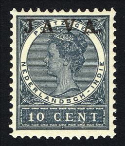 Stamp, Queen Wilhelmina (Overprinted `Java`), Netherlands East Indies,  , Heads of State, Queens