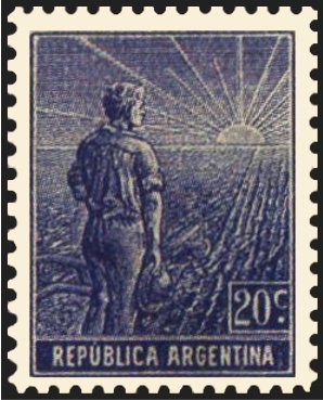 Stamp, Agricultural workman, Argentina,  , Agriculture