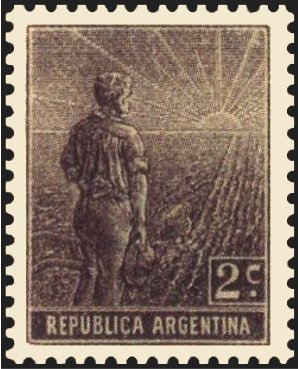 Stamp, Agricultural workman, Argentina,  , Agriculture