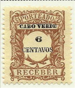 Stamp, Numeral. Stamps "Type 1904", Cabo Verde,  