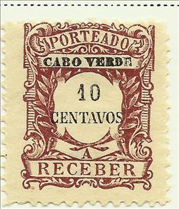 Stamp, Numeral. Stamps "Type 1904", Cabo Verde,  