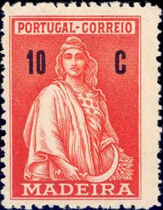 Stamp, Ceres, Madeira Islands,  