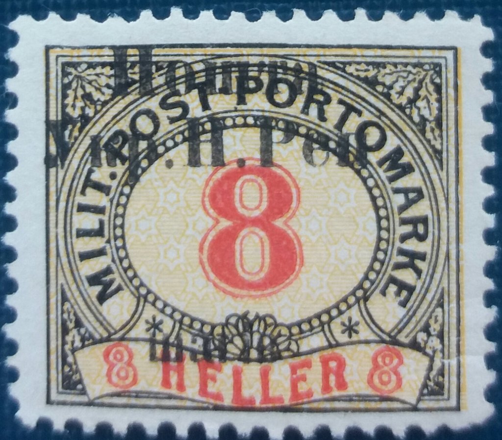 Postage Due stamp with overprint