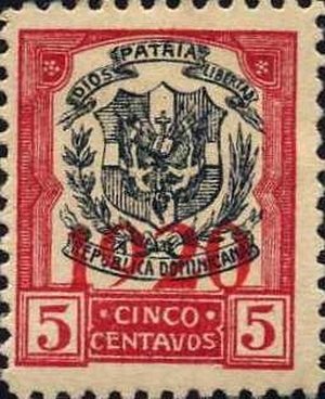 Coat Of Arms, With Red Print Of The Year 1920