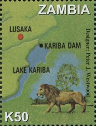 Stamp, Centenary of Dr David Livingstone, Zambia,  , Explorers and Navigation, Maps and Cartography, Geography and Meteorology