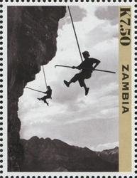 Stamp, 50th Anniversary of Red Flag Canal, Zambia,  , Engineering, Civil and Mechanical