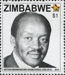 Stamp, Nathan Marwirakuwa Shamuyarira, Zimbabwe,  , Politics and Government, Politicians