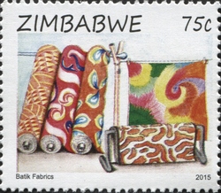 Stamp, Batik Fabrics, Zimbabwe,  , Fine Arts, Textiles