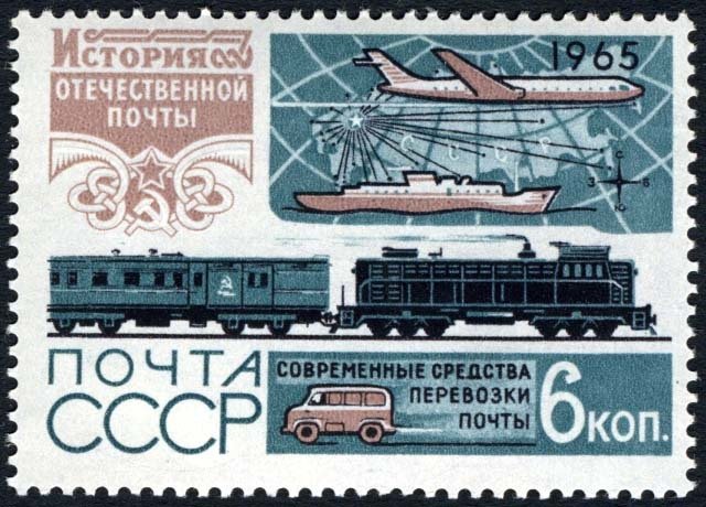 Diesel-electric train and transport for post delivery