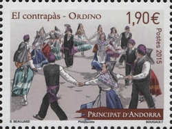 Stamp, Ordino, Andorra, French Administration,  , Classical, Architecture