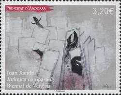 Stamp, Venice Biennale, Andorra, French Administration,  , Music and Dance, Exhibitions, Fairs and Carnivals, Theatre and Cinema