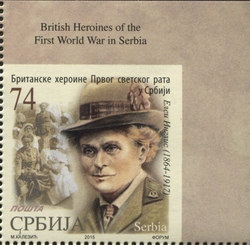 Stamp, British Heroines of the First World War in Serbia, Serbia,  , Mankind, Women, World War I and II, History