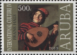 Stamp, Frans Hals, Aruba,  , Fine Arts, Artists