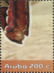 Stamp, Giant Butterfly, Aruba,  , Butterflies, Fauna