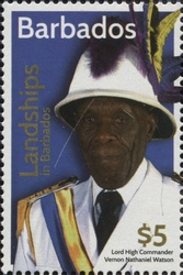 Stamp, Lord High Commander Vernon Nathaniel Watson, Barbados,  , Mankind, Clothes and costumes, History, History of Peoples
