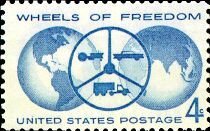 Globe, Steering Wheel with Tractor, Car and Truck