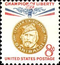 Stamp, Giuseppe Garibaldi, United States of America,  