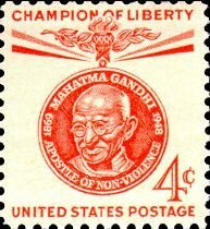 Stamp, Mahatma Gandhi, United States of America,  