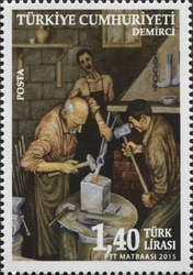 Stamp, Occupations sinking into Oblivion, Turkey,  , Crafts, Fine Arts, Economy and Industry