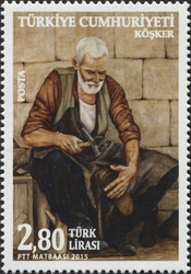 Stamp, Occupations sinking into Oblivion, Turkey,  , Economy and Industry, Fine Arts, Crafts