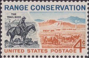 Stamp, The Trail Boss and Modern Range, United States of America,  