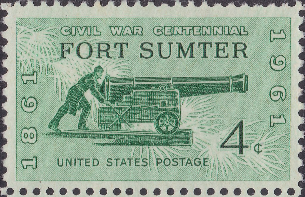 Sea Coast Gun of 1861 in Fort Sumter