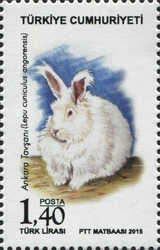Stamp, Angora Rabbit, Turkey,  ,  Food, Fauna, Crops and Farming, Mammals