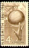 Stamp, Basketball and Hoop, United States of America,  , Sport, Basketball, Hands