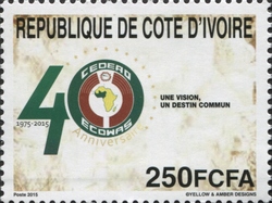 Stamp, A Vision, A Common Destiny, Cote d'Ivoire,  , Economy and Industry