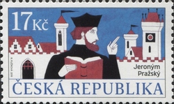 Stamp, Jerome of Prague, Czech Republic,  , Famous religious people, Religions and beliefs