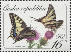 Stamp, Swallowtails, Czech Republic,  , Fauna, Butterflies