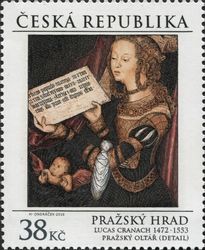 Stamp, Lucas Cranach, Czech Republic,  , Paintings, Fine Arts