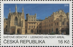 Stamp, A Common theme issue, Czech Republic,  , Environment and Conservation, World Heritage, Classical, Architecture