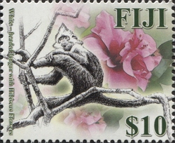 Stamp, 2016 The Year of the Monkey, Fiji,  , Chinese New Year, Holy Days and Celebrations