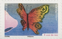Stamp, The Sight, France,  , Fauna, Butterflies