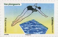 Stamp, The Sight, France,  , Sport, Water sports