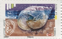 Stamp, Hearing, France,  , The Body, Mankind